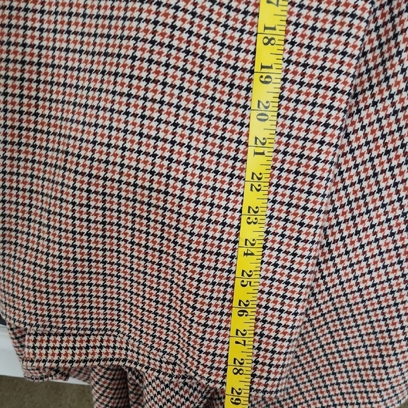 Talbots A-Line Checkered Skirt - Black and Tan XL 14 Career Office Quiet Luxury - Picture 12 of 13